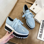 New Fashion Wedge Platform Shoes Ladies Slip on Round Toed Casual Shoes for Women Thick Sole Sneakers