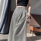 Striped suit pants