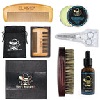 Elaimei Men's Beard Care Kit 6-Piece Set – Balm & Comb | Aladinae