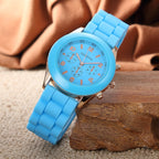 Kids' Silicone Watch - Candy Color, Geneva Style
