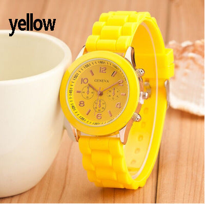 Kids' Silicone Watch - Candy Color, Geneva Style