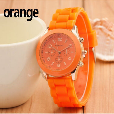 Kids' Silicone Watch - Candy Color, Geneva Style