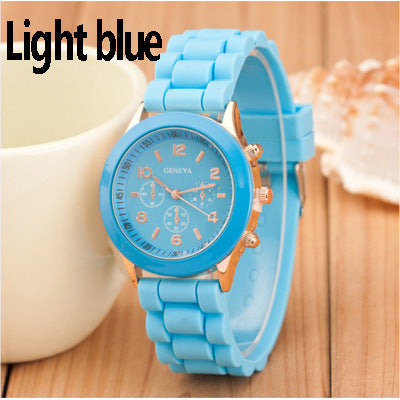 Kids' Silicone Watch - Candy Color, Geneva Style