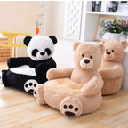 Children cartoon plush sofa creative cute panda tatami plush toy factory wholesale