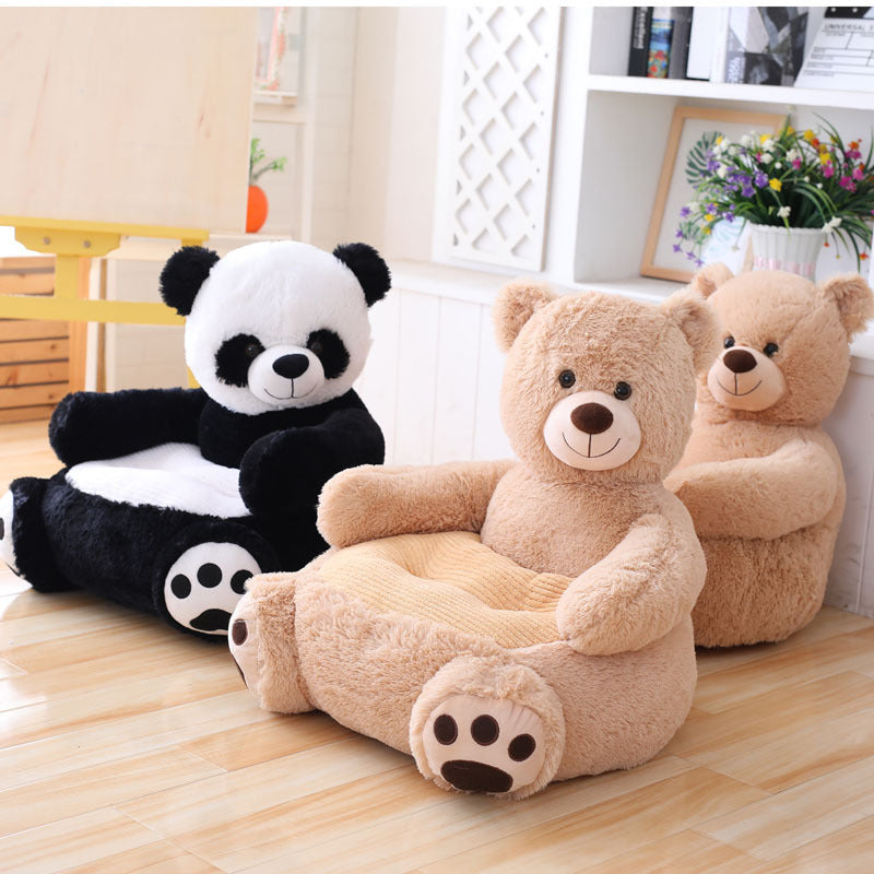 Children cartoon plush sofa creative cute panda tatami plush toy factory wholesale