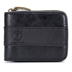 Men's Black Genuine Leather Card Holder - RFID, Multi-Slot