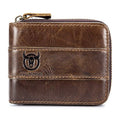 Men's Black Genuine Leather Card Holder - RFID, Multi-Slot