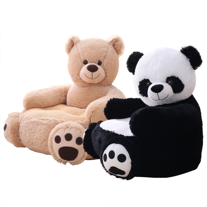 Children cartoon plush sofa creative cute panda tatami plush toy factory wholesale