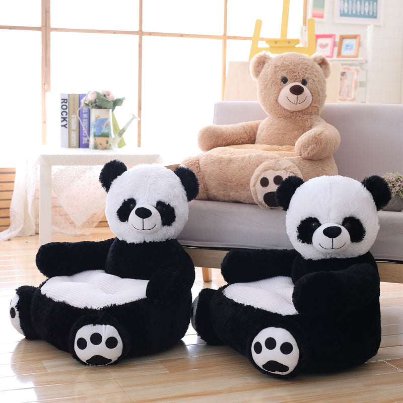 Children cartoon plush sofa creative cute panda tatami plush toy factory wholesale