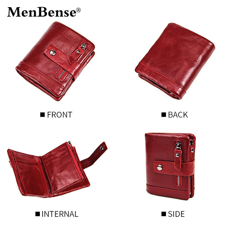 Men's Crazy Horse Leather Trifold Wallet | Aladinae