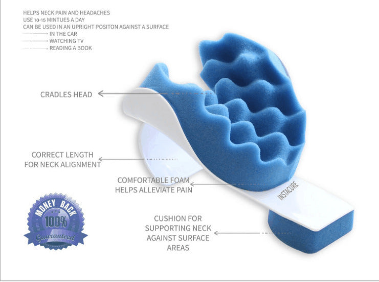 Neck Massage Pillow Cushion Neck and Shoulder Relaxer Pain Relief Massage Neck Support Pillow Sink Care Tool Kits
