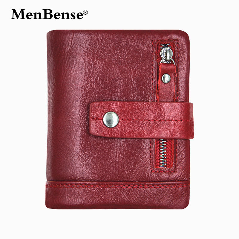 Men's Crazy Horse Leather Trifold Wallet | Aladinae