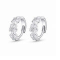 S925 sterling silver plum blossom zircon earrings women Korean fashion fashion diamond and silver earrings earrings factory wholesale