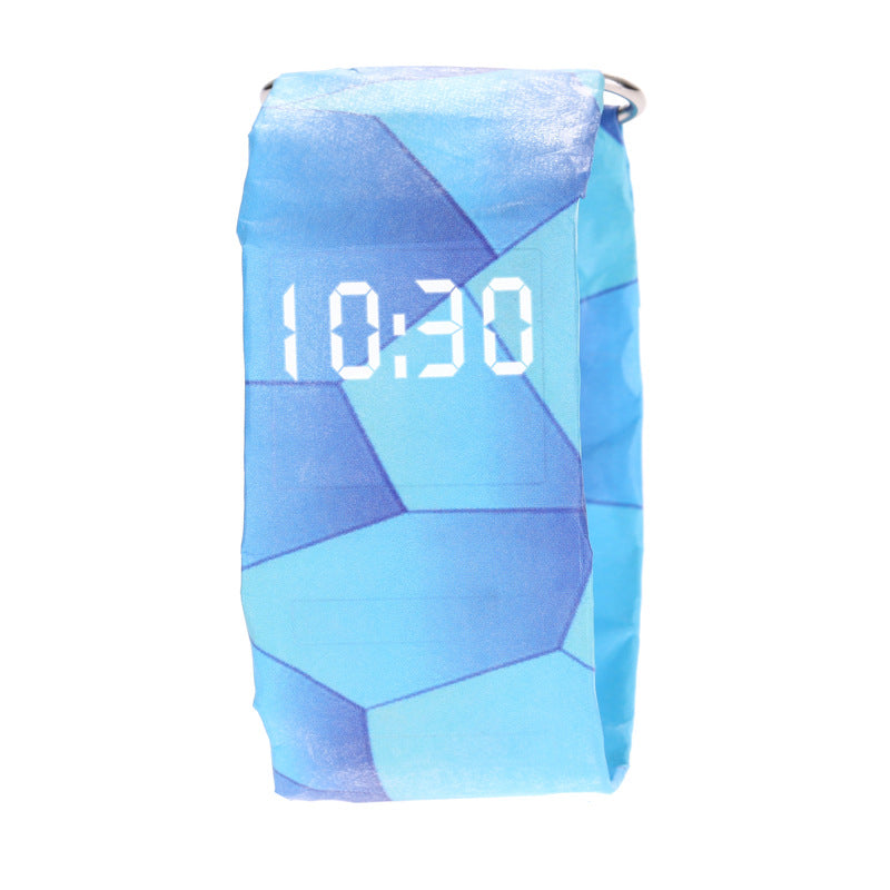 New style paper watch LED white light creative men and women cajiso black technology vibrato 36 colors optional spot wholesale