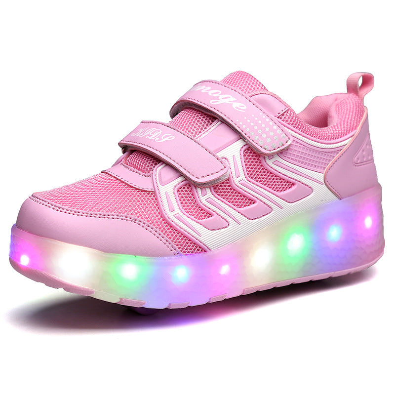 Manufacturers specialize in cross-border two-wheeled Heelys shoes for children, smooth roller shoes, boys and girls, skates, lights, wheel shoes