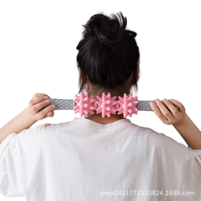 Thorn ball fitness massage stick leg roller wolf tooth fascia stick yoga massage roller