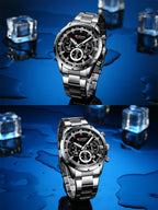 Curren / Karien new 8355 men's watch waterproof quartz six-pin calendar steel belt business men's watch