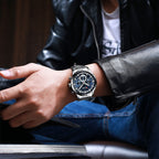 Curren / Karien new 8355 men's watch waterproof quartz six-pin calendar steel belt business men's watch