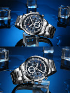 Curren / Karien new 8355 men's watch waterproof quartz six-pin calendar steel belt business men's watch