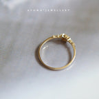 Japanese s925 sterling silver plated with 14K gold platinum female ring exquisite snowflake commuter style versatile and elegant foreign trade style