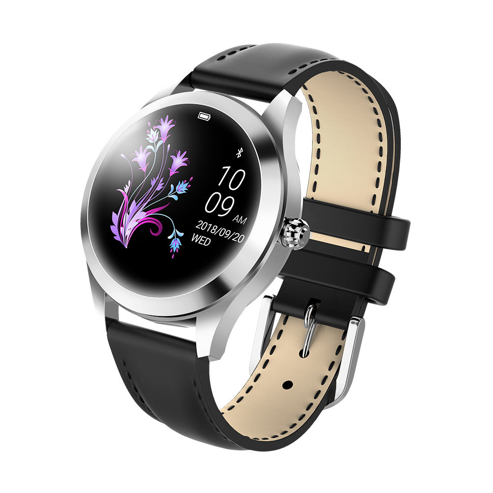 Women's Black Gold Smart Watch - Round Screen, Steel