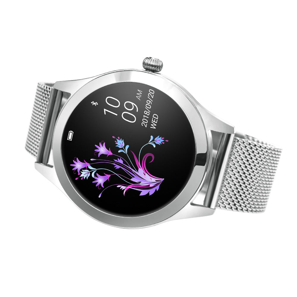 Women's Black Gold Smart Watch - Round Screen, Steel