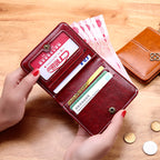 Women's Short Retro Coin Purse Wallet | Aladinae