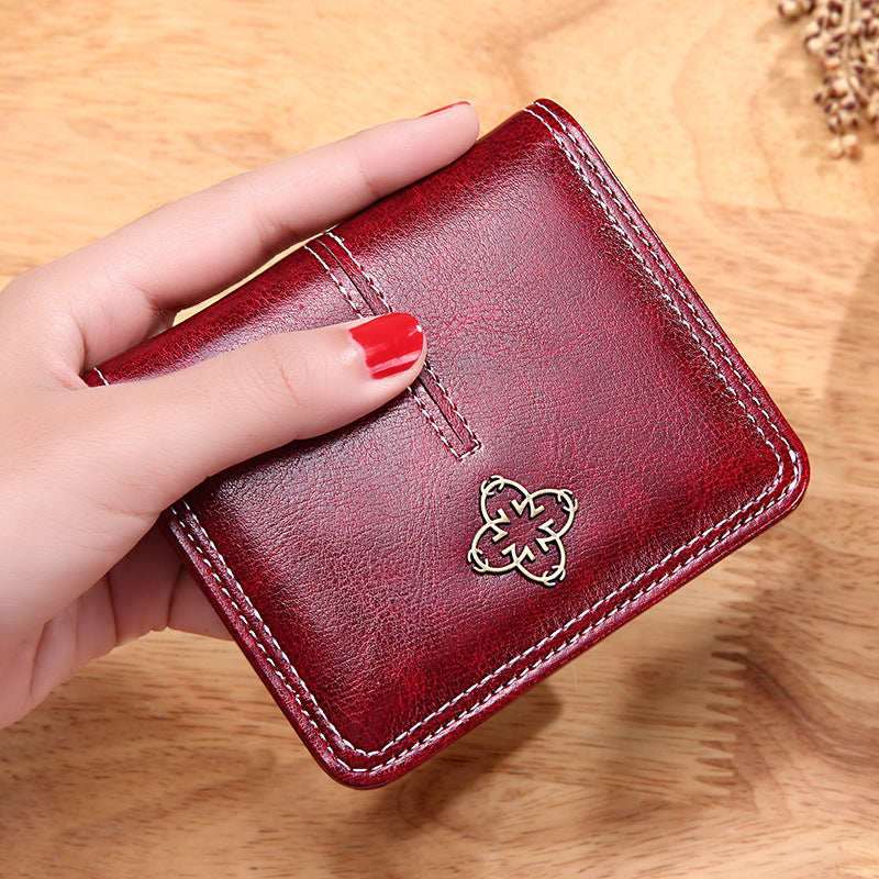 Women's Short Retro Coin Purse Wallet | Aladinae