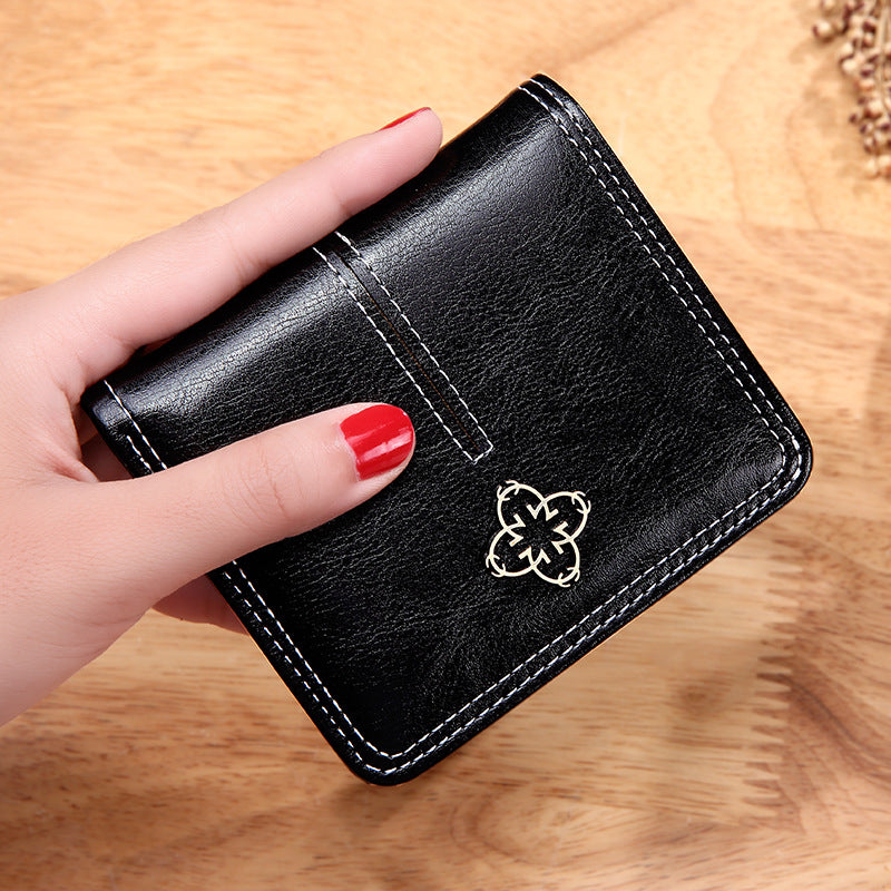 Women's Short Retro Coin Purse Wallet | Aladinae