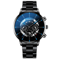 Men's Steel Quartz Watch w/ Date | Aladinae