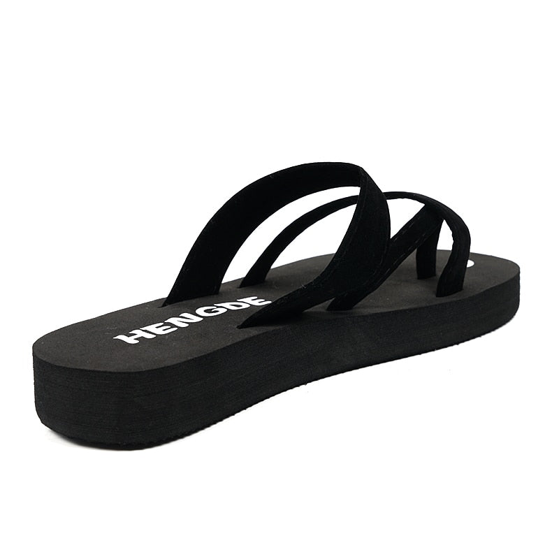 Women Summer Non-slip Platform Shoes Wedges High Heel Woman Outdoor Beach Slippers Sandals