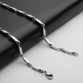 Stainless Steel Necklace Titanium Steel Men's Chain Handmade Rhombus Square Chain Girls Pendant With Chain Melon Seed Chain Jewelry Accessories