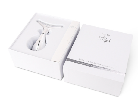MS.W Neck Protector Neck Ultrasonic Vibration Skin Rejuvenation Introducer Home Neck Tricolor Light Beauty Instrument