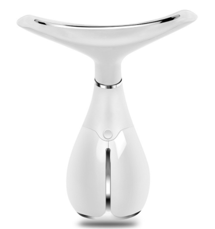 MS.W Neck Protector Neck Ultrasonic Vibration Skin Rejuvenation Introducer Home Neck Tricolor Light Beauty Instrument