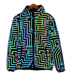 Unisex Reflective Rainbow Hip Hop Jacket | Aladinae