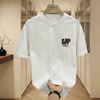 Casual Fashion Printed Pure Cotton Short Sleeve T-Shirt for Men