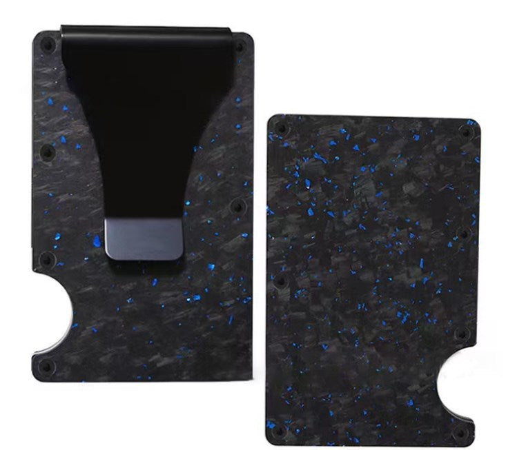 Men's RFID Metal Card Holder – Forged Carbon Design | Aladinae
