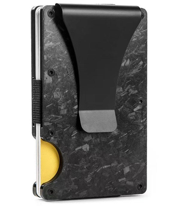 Men's RFID Metal Card Holder – Forged Carbon Design | Aladinae
