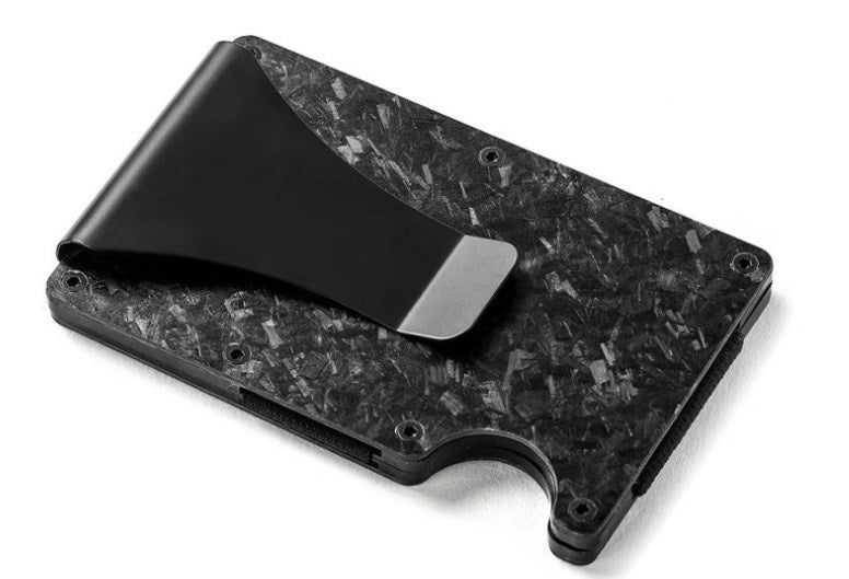 Men's RFID Metal Card Holder – Forged Carbon Design | Aladinae
