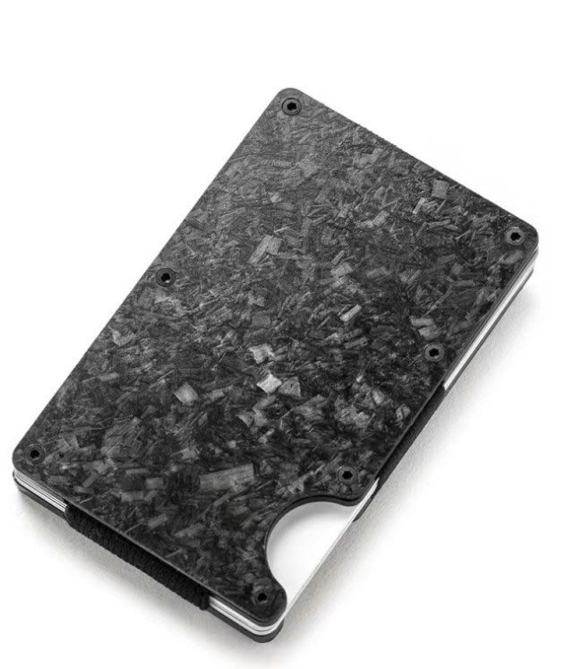 Men's RFID Metal Card Holder – Forged Carbon Design | Aladinae
