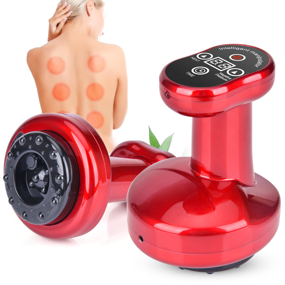 Cross-border explosive product electric scraping cupping device home health massage  fever physiotherapy instrument meridian dredging instrument