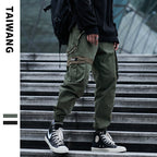 Men's Army Green Multi-Pocket Cargo Pants | Aladinae