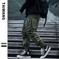 Men's Army Green Multi-Pocket Cargo Pants | Aladinae