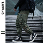 Men's Army Green Multi-Pocket Cargo Pants | Aladinae