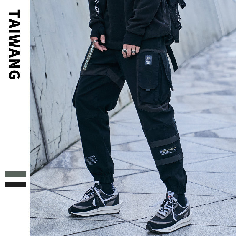 Men's Army Green Multi-Pocket Cargo Pants | Aladinae