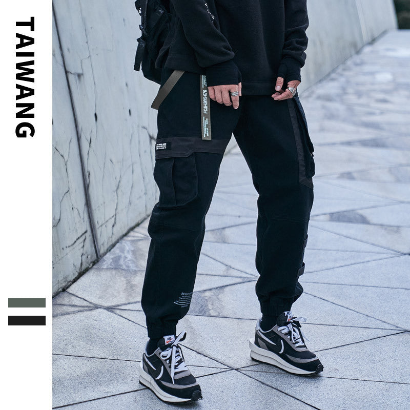 Men's Army Green Multi-Pocket Cargo Pants | Aladinae