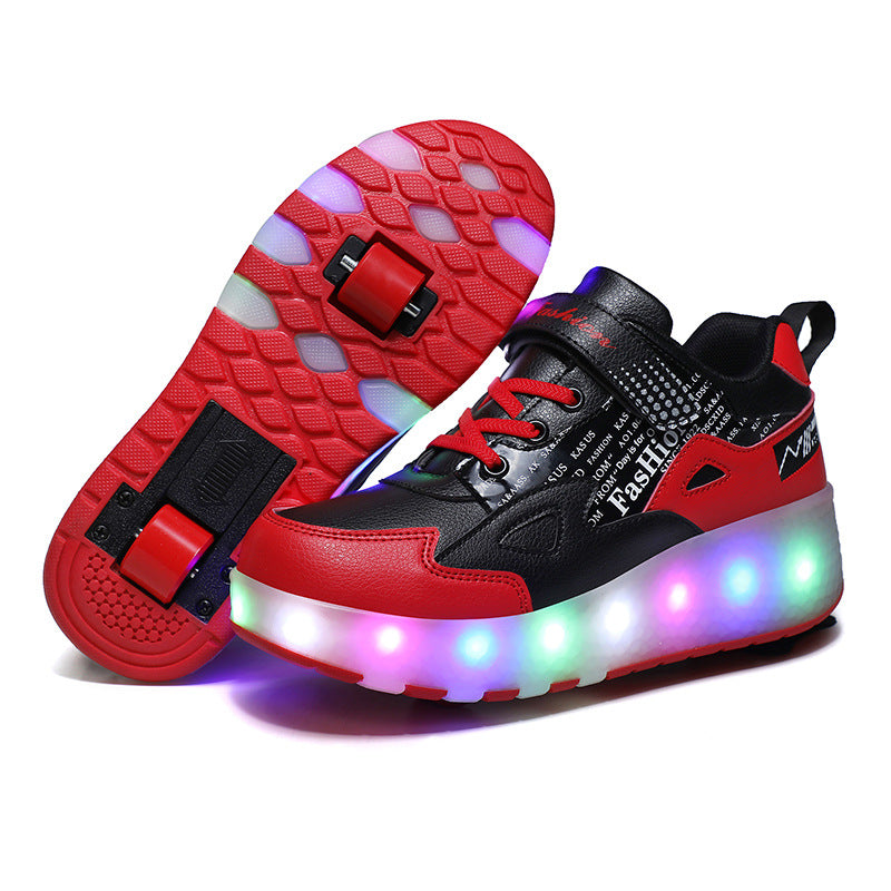 Manufacturers specialize in cross-border two-wheeled Heelys shoes for children, smooth roller shoes, boys and girls, skates, lights, wheel shoes