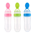 Baby Spoon Bottle Feeder Dropper Silicone Spoons for Feeding Medicine Kids Toddler Cutlery Utensils Children Accessories Newborn