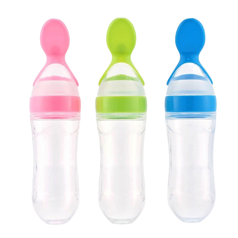 Baby Spoon Bottle Feeder Dropper Silicone Spoons for Feeding Medicine Kids Toddler Cutlery Utensils Children Accessories Newborn