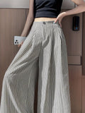 Striped suit pants